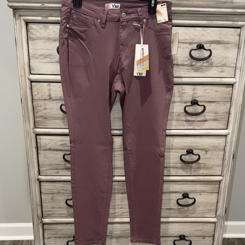 YMI Women's Dusty Purple Skinny Jeans